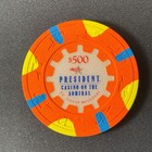 President Casino Admiral Missouri  500 Casino Chip Obsolete Paulson Thc Poker