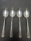 Set Of 4 Wm Rogers Jubilee International Silverplate 1953 Soup Spoons