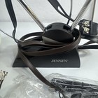 Vintage Jensen 5 5  J56-bwr Portable B w Crt Tv Am fm Radio White W  Antenna