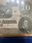 1864 Confederate States Of America -  10 Ten Dollars Civil War Note   Richmond