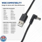 Anina 3 2ft Usb Power Cord Cable 5 Volt Charger Connector For Sirius Xm Radio