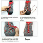 3 Pair No Tie Elastic Shoelaces Lock Laces Shoe Strings Sports W  Locking Toggle