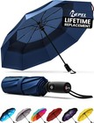 Compact Windproof Travel Umbrella - Auto Folding  85mph Wind Resistance  Durable