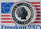 2017  1 Australian Perth Mint Kookaburra Rooster Privy 1 Oz 999 Silver Coin