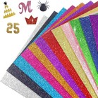 40 Sheets 20 Colors Glitter Cardstock   Cricut Paper Cardstock  No-shed Sparkly