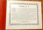 1909 Utica New York 32 Page Souvenir Picture Book  Published By Alfred Purvis