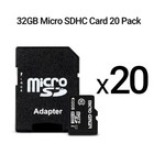 32gb Class 10 Micro Sdhc Flash Memory Card 20 Pack With Adapter For Mobile De   
