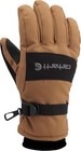 Carhartt Men s Waterproof Insulated Knit Cuff Glove  Brown Large  Brown black 