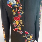1980s   1990s Floral Embroidered Wool-blend Coat