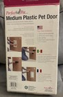 Perfect Pet Pet Door W  Telescoping Frame  Medium - 7  X 11  Flap Size  openbox 