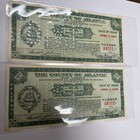 1933 The County Of Atlantic One Dollar Scrip 2 Consecutive Note