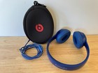 Beats By Dr  Dre Solo2 Wired On-ear Headphones Blue W  Cord   Case Tested Works