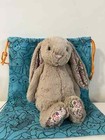 Nwt Jellycat Blossom Beige Bunny  petal  Medium Authentic With Dust Bag