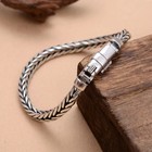 5mm Men Real Solid Bracelet Jewelry Braided Twist Chain 925 Sterling Silver