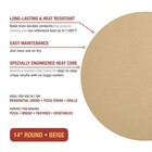 Old Stone Round Pizza Stone  14-inch