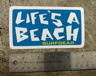 Life   s A Beach Sticker Rip Curl Vintage Surf Stickers T c Volcom Rvca Badboy Fcs