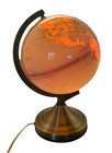 Illuminated 8   world Globe W stand 12    Portable Luminaire Education Geography Map