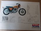 1972 Yamaha  Tx750  Brochure  Japan
