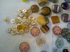 Great Collection Of Antique Buttons Unique  Some Baby  Some Ivory