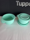 Tupperware Mixing Measuring Bowl Matching Seal Mint Green 2 5 Cup   625ml Set 2