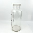Whitall Tatum Apothecary 11  Glass Bottle Pharmacy Chemist Jar Late 1800s Crack