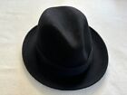 Hats In The Belfry 100  Wool Felt Fedora Black Men   s Large