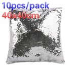 10pcs Blank Sublimation Reversible Sequin Magic Swipe Pillow Cover Cushion Case