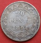 1894 Newfoundland 20 Cents Obverse 1 - Fine - Lot 104