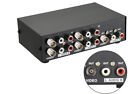 4-port Bnc Rca Av Selector Switch     4 In 1 Out Bnc Rca Video Audio Switch Box