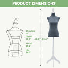 Female Mannequin Torso Dress Form Clothing Display Adjustable W tripod Stand