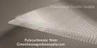 Polycarbonate Clear 4mm Sheets  2ft X 4ft - 5 Pack For Greenhouse Cover