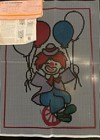 Bucilla Vintage Latch Hook Rug Canvas Only 20x27 Clowning Around  12012 Nos