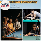 Pool Stick For Adults - 58  2-piece Maple Billiard Cue With 13mm Tip   Linen Gri