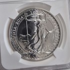 2014 Britannia Error Lunar Horse Obverse Mule 1 Oz  Silver Coin Ngc Ms69 Pl Wcoa