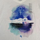 Authentic Prince Paisley Park T-shirt Women   s Medium 2018 White V-neck New Tags   
