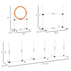 Outdoor 3 Piece Dog Pet Agility Training Equipment Backyard Starter Course Set