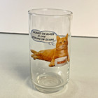 1981  morris The Cat  Nine Lives Cat Food Promo Drinking Glass Libbey Glass
