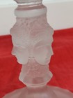 Antique Duncan Miller Three  3  Faces Stemmed Snack Or Small Cake Plate c 1890 s