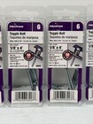 6 Packs Of 2  12 Total  Hillman 1 8  X 4  Wallboard Drywall Toggle Bolt Anchors