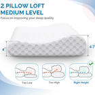 Orthopedic Contour Memory Foam Pillow Cervical Bed Pillow For Pain Relief