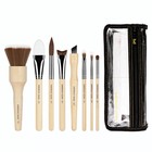 Bdellium Tools Professional Makeup Brush Sfx Brush Set 8 Pc  With Double Pouch