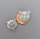 3 Pc Dove Trinity Confirmation Rosary Center Italy Centerpiece T124 Silver