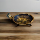 Vintage Brass Taya Jerusalem Israel Incense Jewish Footed Dish Bowl 5    1960s