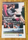 Amtrak 1976 Vtg Original Amfleet Poster Rare Railroad Introducing Advertising