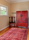 Traditional Hand-knotted Area Rug 3 9  X 6 11  Dark Red Oriental Carpet