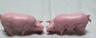 Vtg Miniature Pig Hog Figurines Lot Of 2  Made In Hong Kong Diorama 3 5 Inch