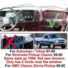 Custom Fit Dash Cover 1997 2000 Chevy Chevrolet Protects Dashboard From Sun Heat