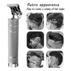 Kemei Silver Cordless Hair Clippers Trimmer Shaver Clipper Cutting Beard Barber