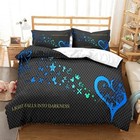 3d Kingdom Hearts Kids Duvet Cover Bedding Set Pillowcase Twin full queen king