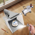 1 6hp Airbrushing Air Compressor Kit W  Model Professional Spray Paint Booth